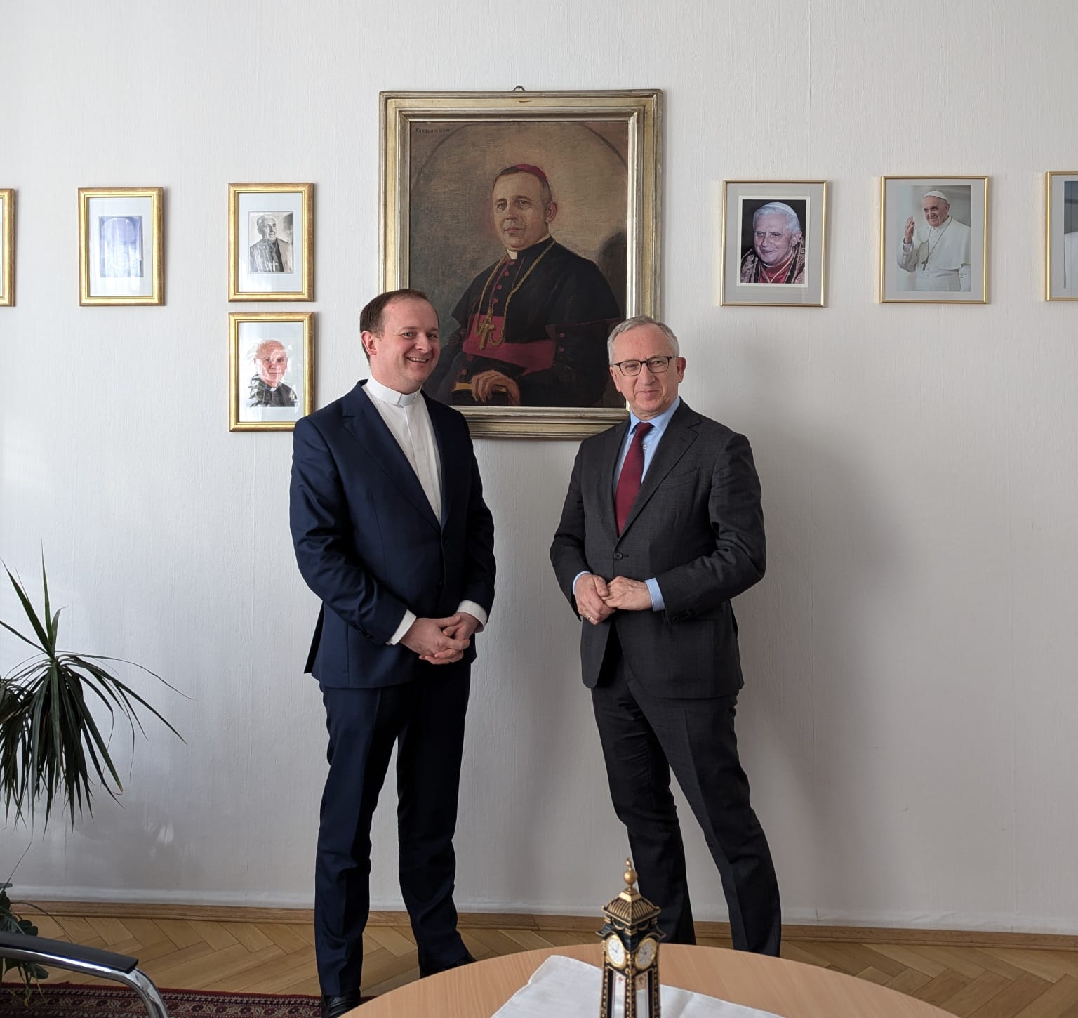 Spotkanie rektora PMK z chargé d’affaires RP w Niemczech